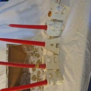 PEACE candle holder set